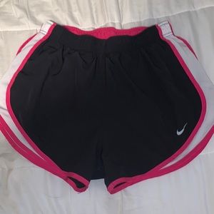 Large Nike shorts. Pink black and white worn but perfect condition.